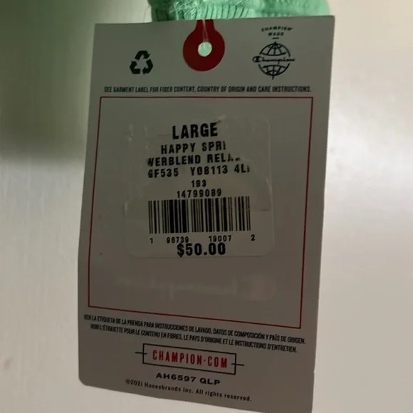 Champion® Women's Powerblend Classic Script Crew Neck - Picture 11 of 11